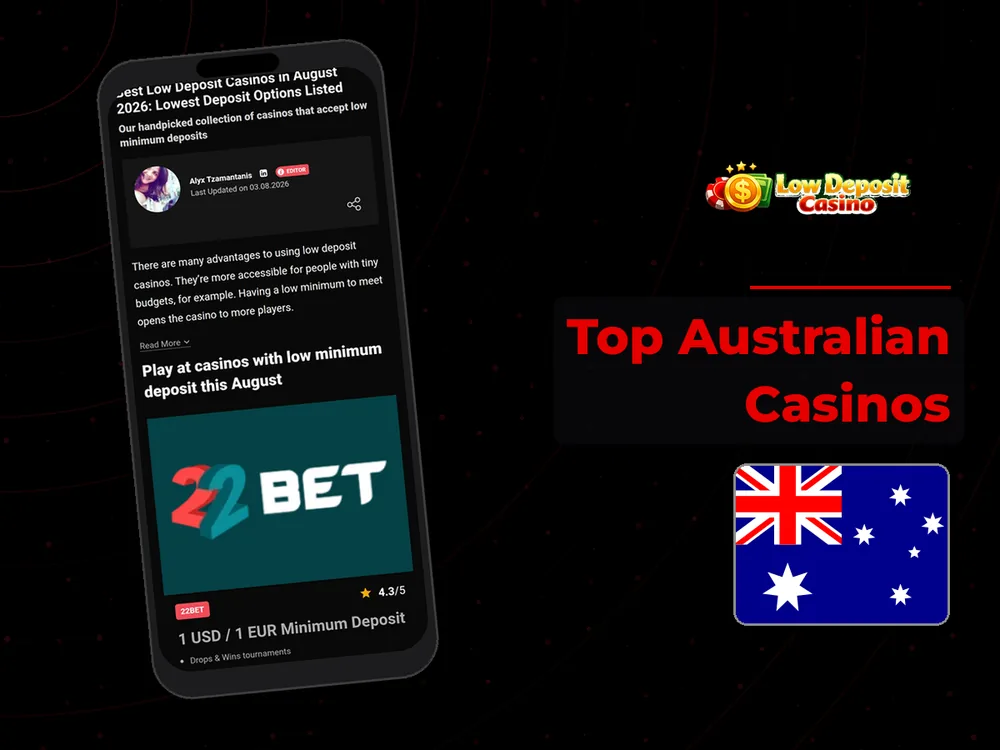 low deposit casino - Top Australian Casinos